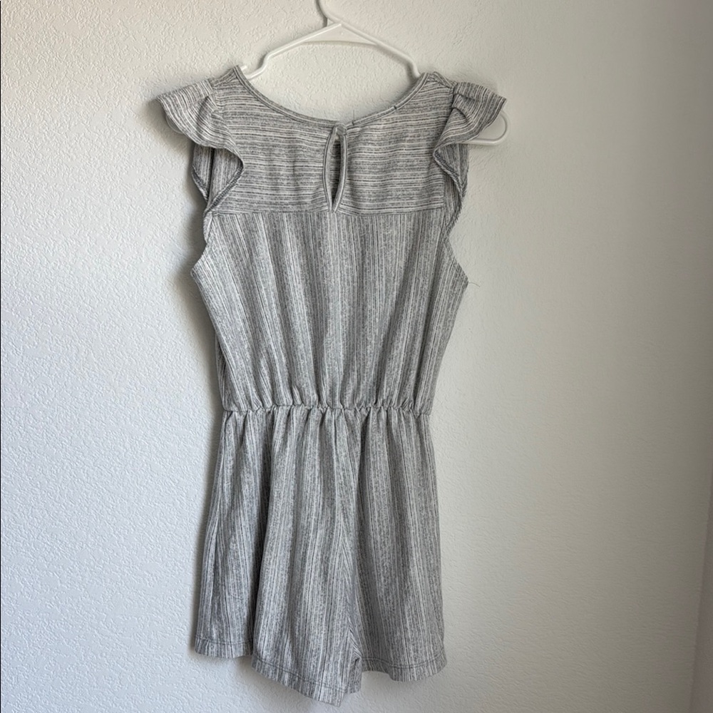 Caution To The Wind Gray Knit Jumpsuit with Fitted Silhouette - Picture 6 of 13